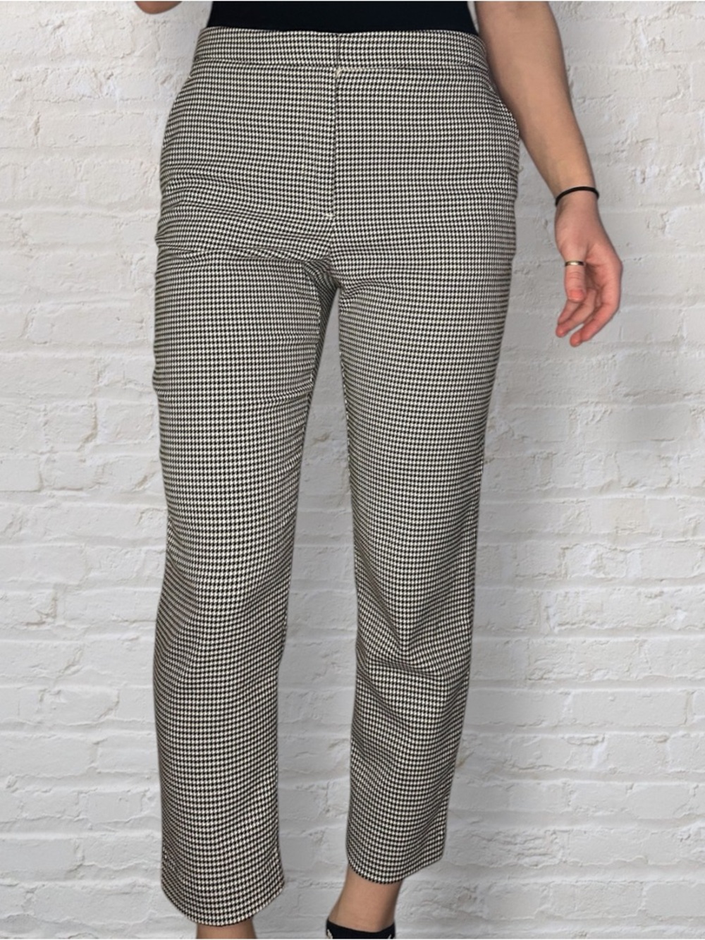 H&M Black and White Pants